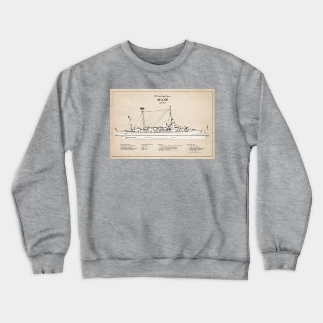 Duane wpg-33 United States Coast Guard Cutter - SBD Crewneck Sweatshirt by SPJE Illustration Photography